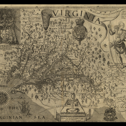 John Smith's Map of Virginia quotVirginia / discovered and discribed by Captayn John Smith, 1606; graven by William Hole.quot London, 1624. Map Collections: 1544-1999, American Memory collections, Library of Congress.